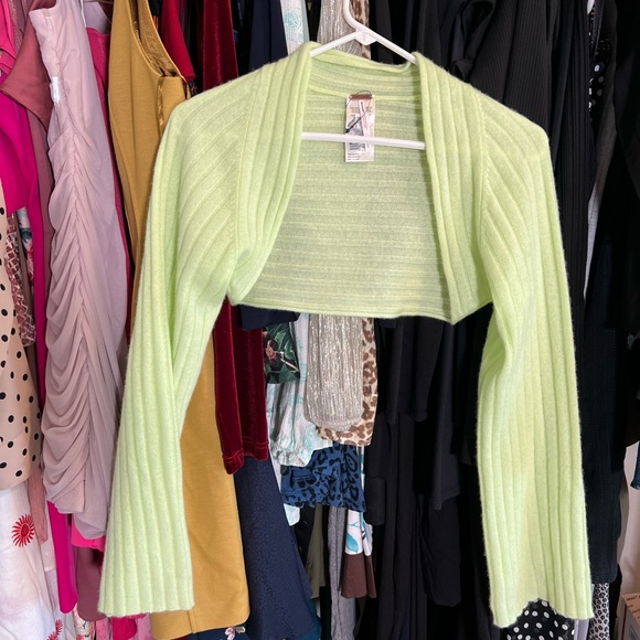 NWOT free people Noelle cashmere shrug - Picture 3 of 6